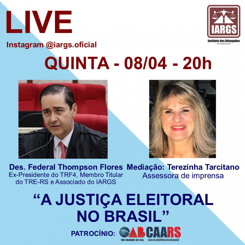 Live- A Justiça Eleitoral no Brasil Imagem destaque