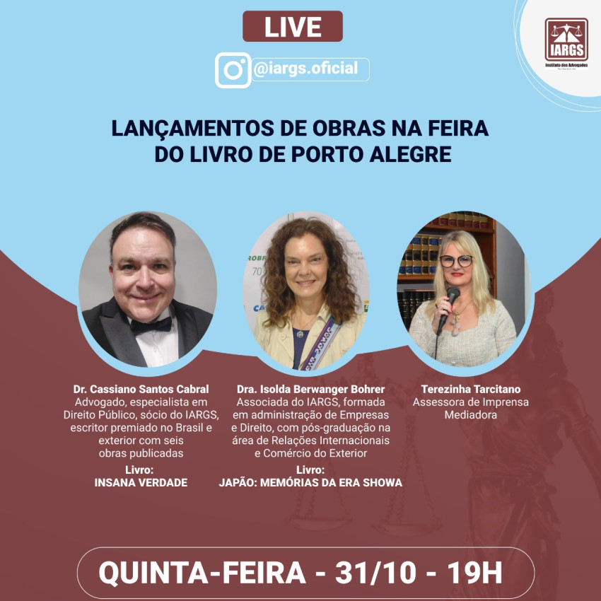 Lançamentos de obras na Feira do Livro de Porto Alegre Imagem destaque